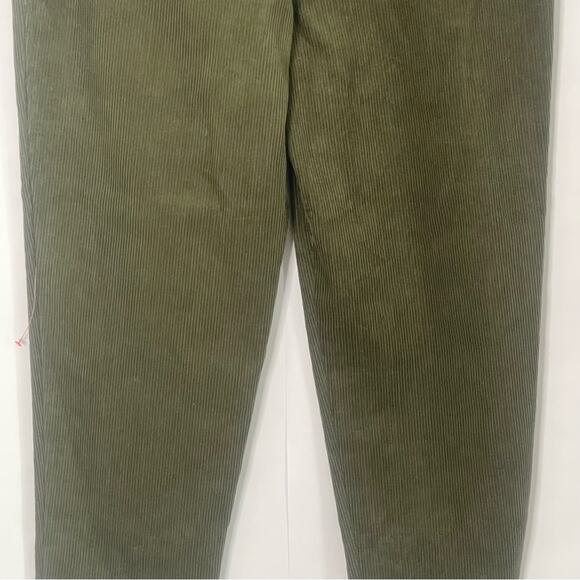 Topshop olive green corduroy peg pants women’s Size 12 gremlincore preppy skater - Picture 8 of 16